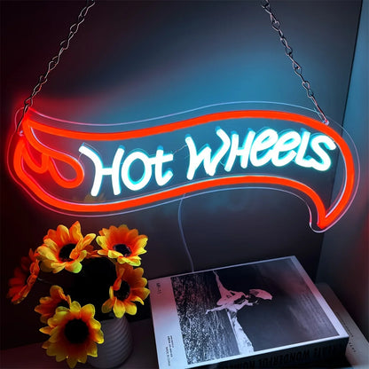 Hot Wheels Inspired Neon Sign