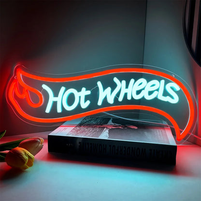 Hot Wheels Inspired Neon Sign