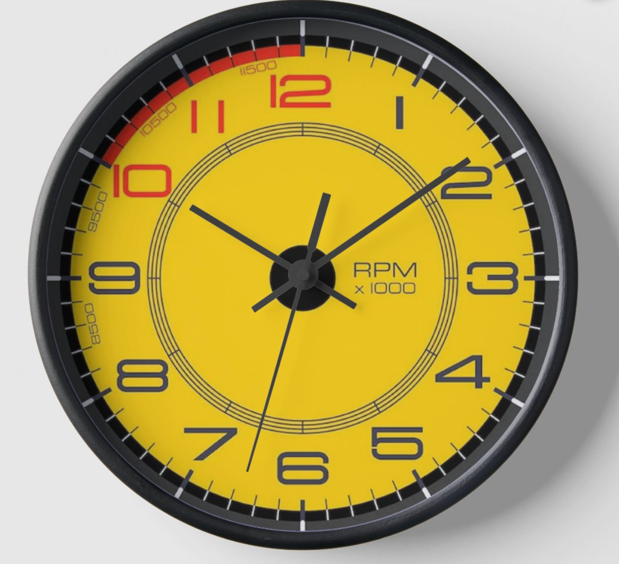 Ferrari Inspired Tachometer Wall Clock