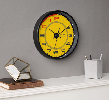 Ferrari Inspired Tachometer Wall Clock